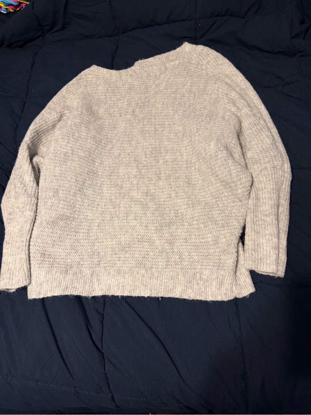 SHEIN Neutral Crewneck Sweater in Light gray
